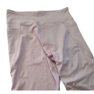Tek Gear Workout Yoga‎ Pants Leggings Pink Stretch Side Cutouts Womens Large